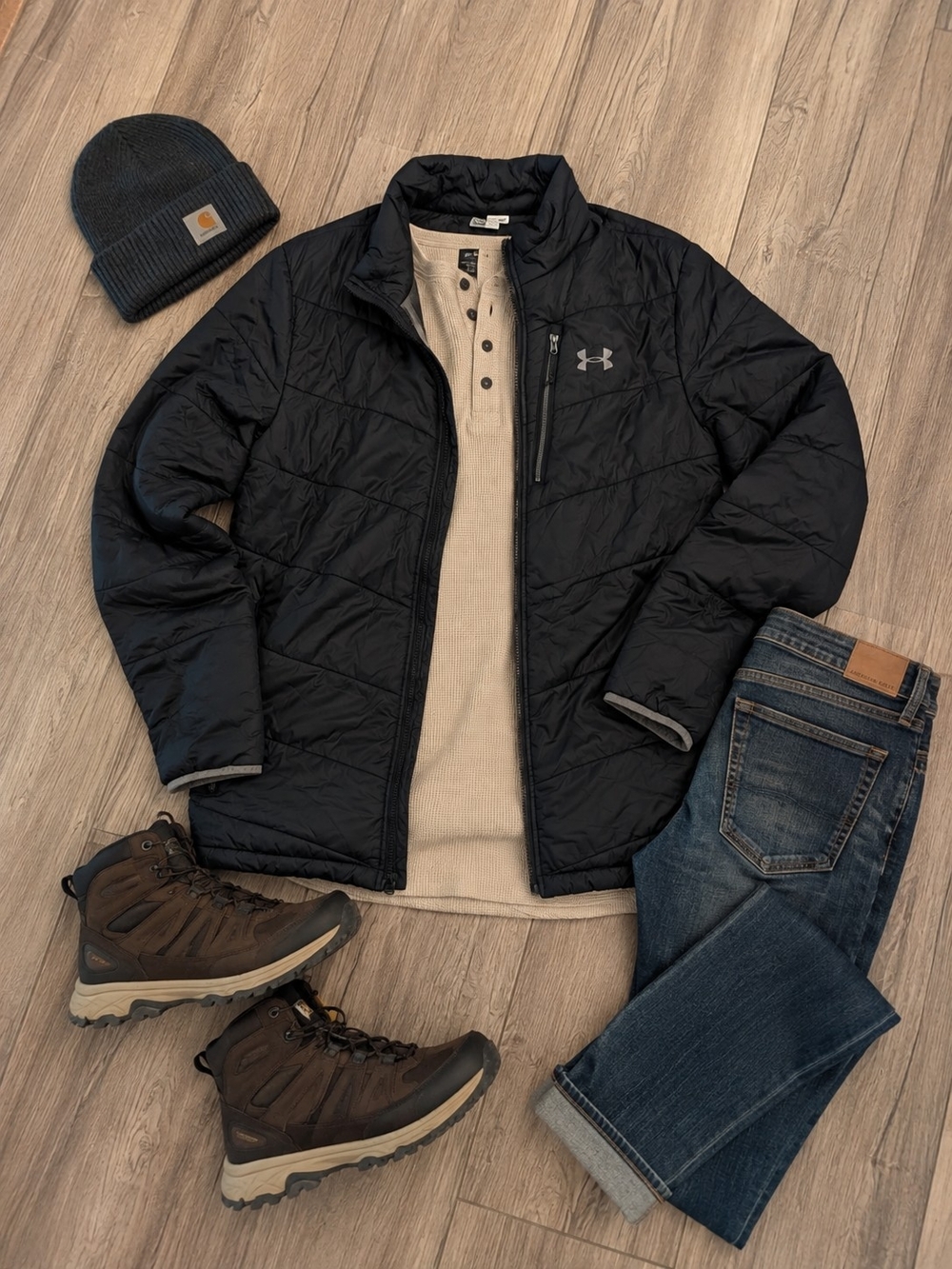Under Armour Black Quilted Packable Puffer Jacket